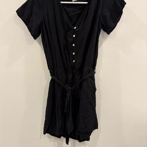 GAP Black V-Neck Romper